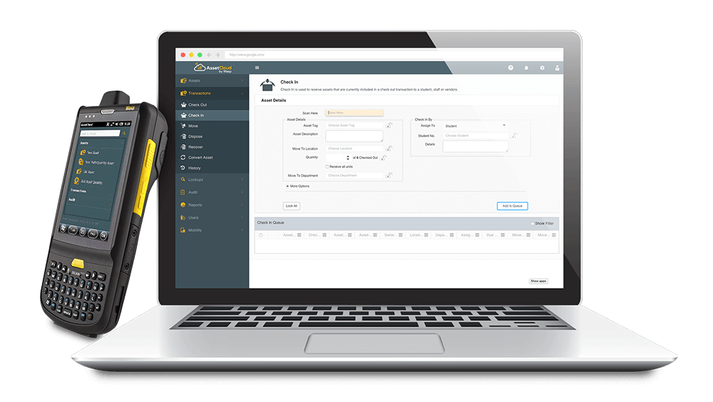 Assetcloud tracking desktop