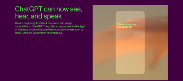ChatGPT new voice activation and image features